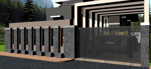 25 Inspirasi Desain Pagar Rumah Mewah dan Elegan